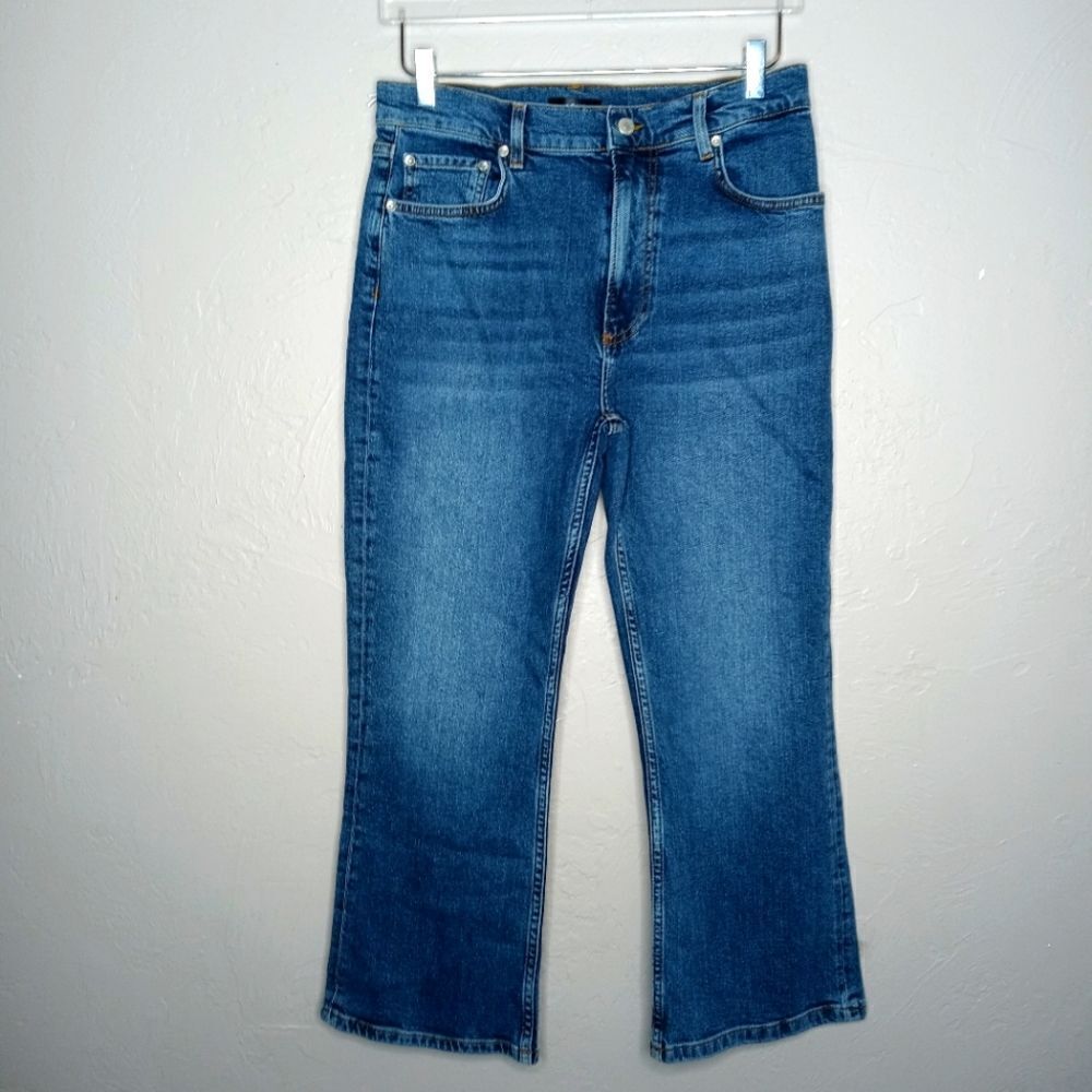 Aqua The Drew Cropped Flare Jeans